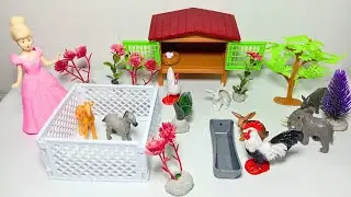 4 Minutes Satisfying With Unboxing Barbie And Her Minifarm I ASMR VIDEO (no music)