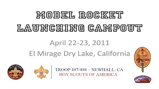 Model Rocket Launching Campout - 2011
