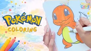Charmander Coloring Book 🎨 | Cute Pok&eacute;mon Coloring for Kids | Giggle Colors