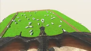 100 Polar Bear vs  Dragon And Other Animals🐉 Animal Revolt Battle Simulator