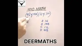 How to solve Mind Maths #deermaths #shorts #ytshorts #trending #live #reels #viral