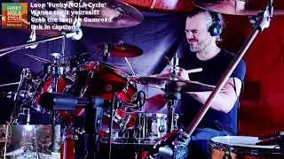 Funky 16-Bar Vamp with Second Line Feel | Drum Solo Groove Workout (