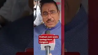 Union Minister Joshi seeks apology from Congress