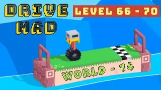 Drive Mad World 14 - Levels 66 to 70 | Crazy Monster Truck Gameplay | The Gamoy #gamming #drivemad