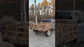 Building A Tailgate For My DIY Wood Bed #shorts