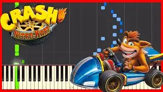 Android Alley - Crash Nitro Kart - [Piano Tutorial] Synthesia MIDI ♫ こちら ロボットよこちょう - ピアノ 爆走!ニトロカート