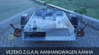 VEZEKO Z.G.A.N. AANHANGWAGEN AANHANGER HYDRAULISCH MOTOR QUAD ZITMAAIER KLEINE AUTO