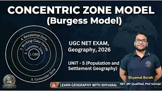 UGC NET EXAM 2026| Concentric Zone Model (Burgess Model) | Unit&ndash;5: Population & Settlement Geography