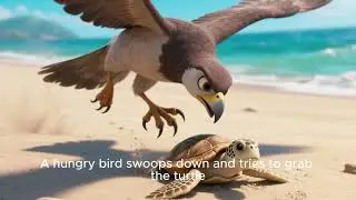 The sea turtle&rsquo;s journey from beach to ocean🌟Bedtime Stories for Children | Kids' Stories with Moral