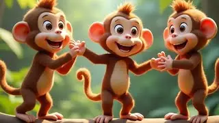 The Monkey in the Tree | Fun Jungle Nursery Rhyme for Kids | Animal Song for Children