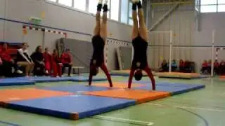 Turnen zu zweit Turnfest Dottikon 2010 Boden