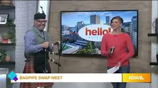 Meet the Cascadia Bagpiper  - John Goff Live on KGW's 