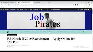 RBI Grade-B 2019 Recruitment | Jobpirates.in