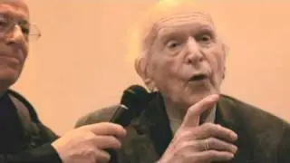 Hans Keilson en Frans Weisz tijdens Museumweekend in het JHM