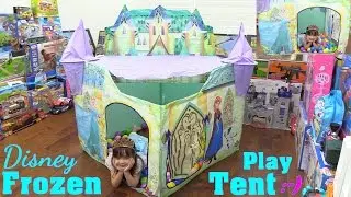 Disney Frozen Castle Play Tent Unboxing and Playtime with Hulyan & Maya. Playhut Play Tent