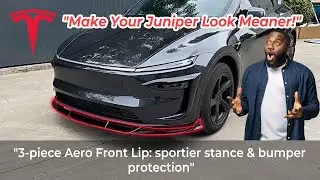 2026 Model Y Juniper Gets a Bold Look &mdash; Aero Front Lip Spoiler Upgrade