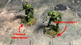 Using BattleTech miniature bases to add information onto the battlefield
