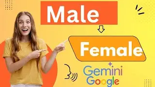 Изменить мужской голос Google Gemini на женский