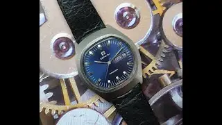 c1974 Zenith hi beat Automatic men's vintage watch with box - looks almost unworn!  Original strap!