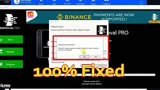 iRemoval Pro Jailbreak Not Working - Stuck Exploiting Device - Detected Missing Driver 100% fFxed