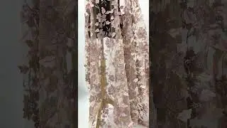 Dust Pink Floral Embroidery Mesh Lace - Sheer Mesh Fabric Retail  #fabricshop #dressdesign