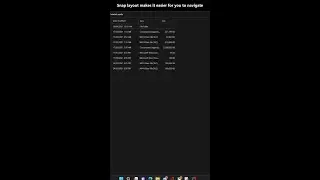 Snap Layouts in Windows 11
