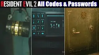 RE2 Locker Codes & Safe Combinations - Resident Evil 2 Remake PS4 Pro