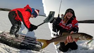 Ice Fishing Haliburton Lake Trout&hellip; TOTAL DISASTER?! #girlswhofish #icefishing #fail