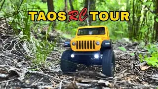 RC Tour | Taos, New Mexico | Yerba Canyon Mountain Stream, SCX24 Jeep Wrangler Rock Crawling