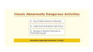 US law: Strict Liability: Abnormally Dangerous Activities and Animals