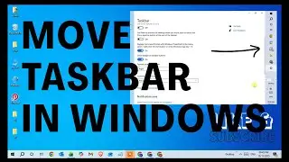 Как переместить панель задач в Windows 10 | Переместить панель задач вверх, влево и вправо экрана