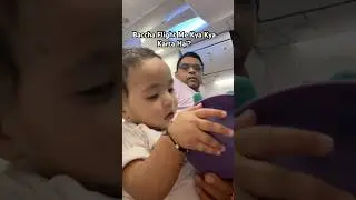 First Flight Experience &ndash; Baccha Flight Me Kya Kya Karta Hai?✈️ #shorts #viral #anaya #baby #cute