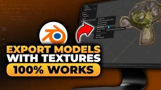 How To Export Models With Textures in Blender (𝟮𝟬𝟮𝟲) | 100% WORKS | NO Yapping, To The Point & EASY