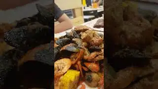 The orange bucket #restaurant #menu #food #viral  #crab #lobster #squid #clam #trending #vlog