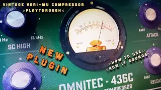 Black Rooster Audio - OMNITEC-436C - Vintage Vari-Mu Compressor - How To Use - Walkthrough(no voice)