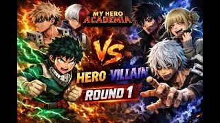 HERO VS VILLAIN ROUND 1 My Hero Ultra Rumble Match 🔥#myheroacademia #gaming