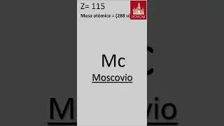 Elemento 115: Moscovio. Conociendo la Tabla Peri&oacute;dica #shorts