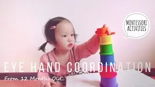 Toddler Activities for 12 - 15 Months Old [ MONTESSORI EYE HAND COORDINATION ]