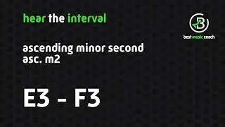 Hear the Interval: Ascending Minor Second E3 - F3