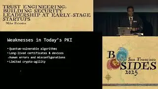 BSidesSF 2025 - Trust Engineering: Building Security Leadership at Early-Stage... (Mike Privette)