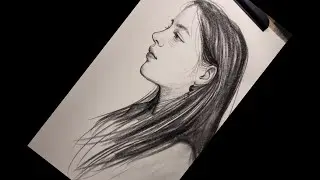 Easy Way to Draw Side Face of a Girl  With Pencil | Step by Step for Beginners