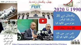 Pakistan 20 Years Revenue Government Revenues 1990-2020 Data Historical - Tax Revenue Data & Charts