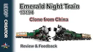 LEGO Emerald Night Train | LEGO 10194 vs Clone from China | Review & Feedback | LEGO 10194 Clone