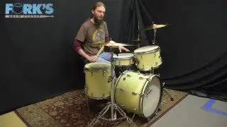 1950s Gretsch 4pc Drum Set White Marine