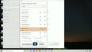 Language change in Windows