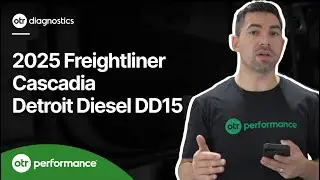 2025 Freightliner Cascadia Detroit Diesel DD15 Live Demo with OTR Diagnostics Scan Tool