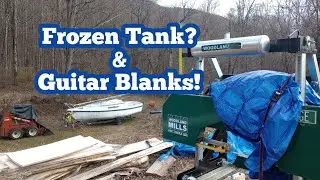 Frozen Tanks & Guitar Blanks on the Woodland Mills HM130MAX