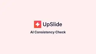 AI Consistency Check in PowerPoint | UpSlide