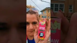 free advertisement for Raz salt nic juice and the vape shop on main next to Meta earth across from
