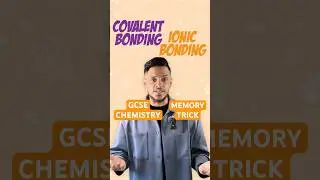 MEMORY TRICK! Memorise the differences between Covalent and Ionic bonding! #gcse #science #bonding